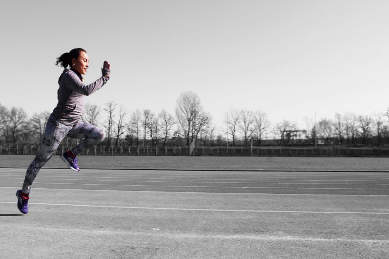 León o gacela - Aleja en la pista